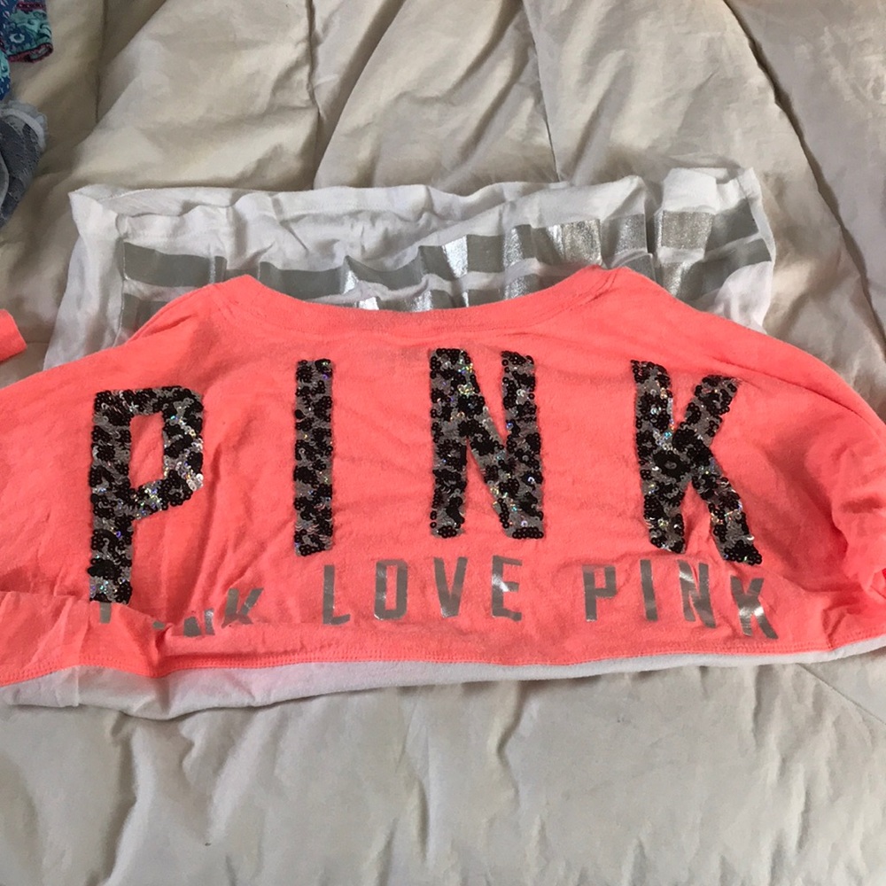 Long sleeve sequined top